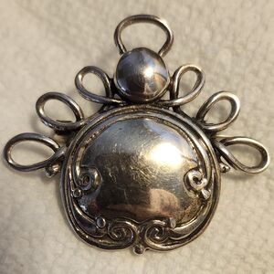 Vintage Silver Angel Pendant or Brooch